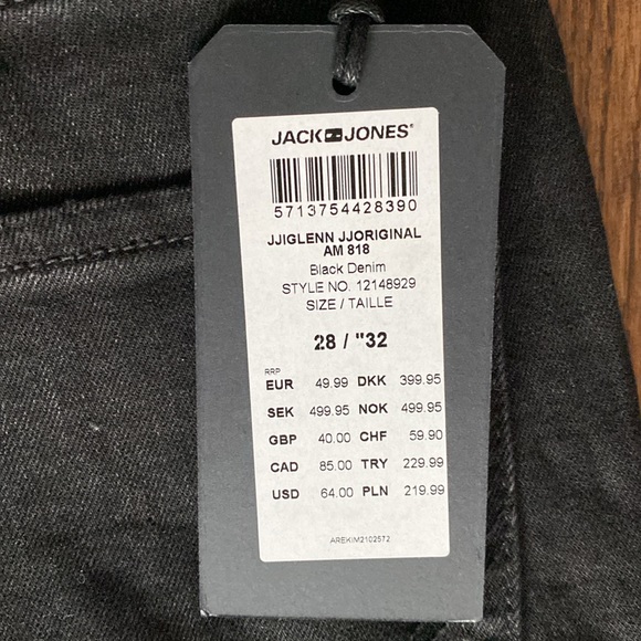 NWT Jack & Jones Glenn Icon Super-Stretch Slim-Fit Jeans - Picture 7 of 9